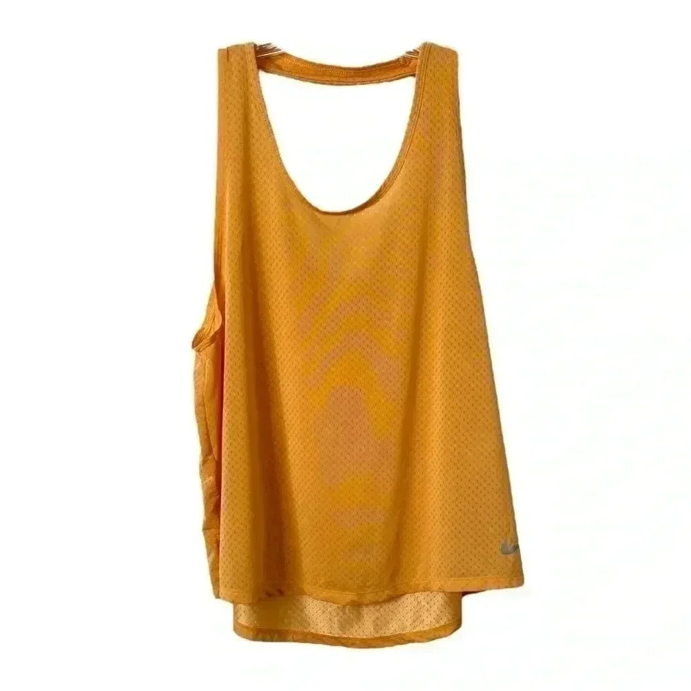 Nike Dri-Fit Orange Cutout Back Tank